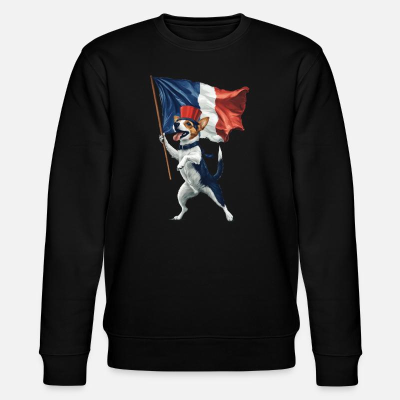 Jack Russell Terrier - Stanley/Stella Unisex Bio-Sweatshirt CHANGER  - Schwarz