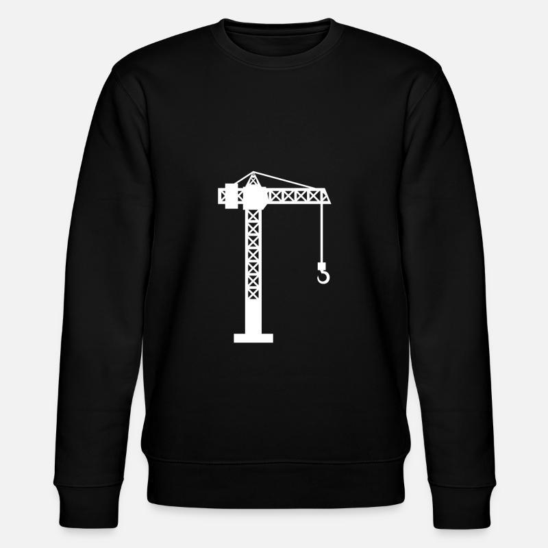 Crane construction site - Stanley/Stella CHANGER Unisex Organic Sweatshirt - black
