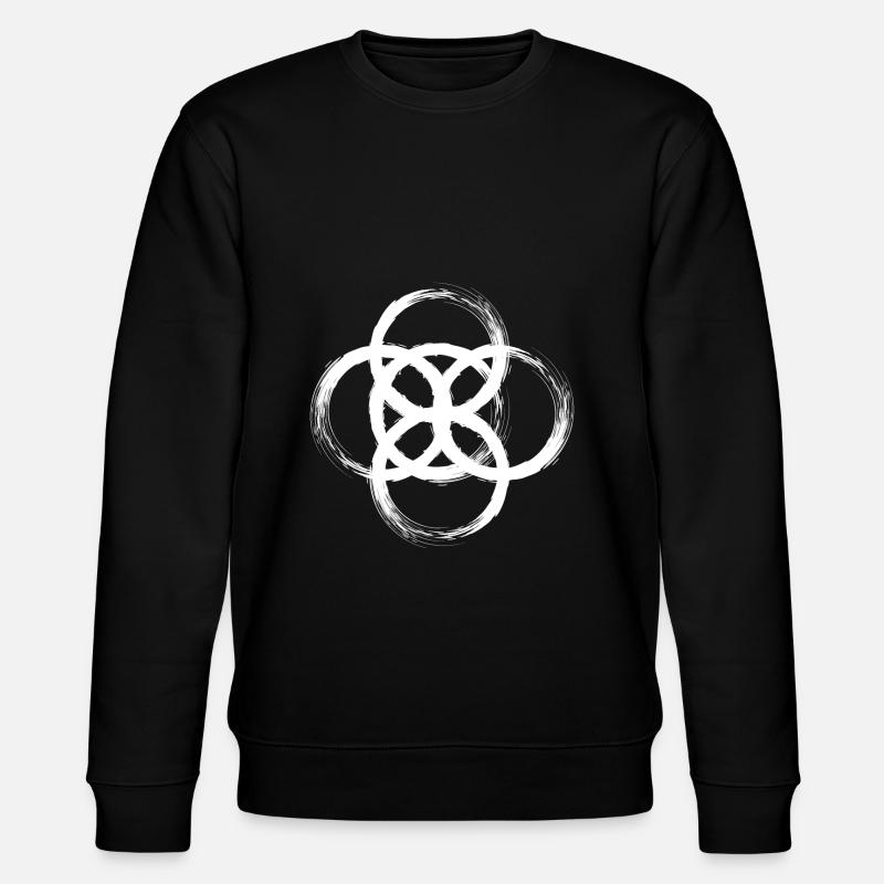Symbole celtique Roue d’être - Sweat bio CHANGER Stanley/Stella Unisexe - noir