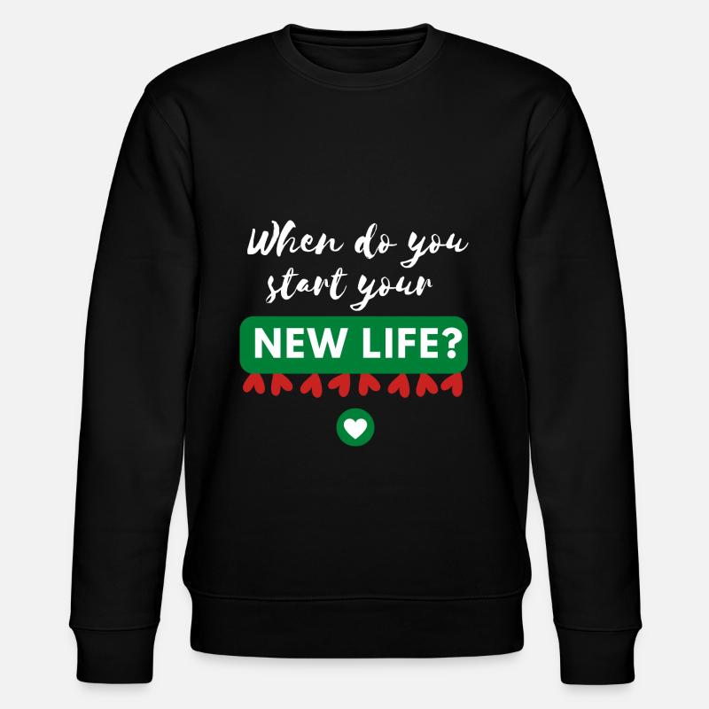Quand commencez-vous? - Sweat bio CHANGER Stanley/Stella Unisexe - noir