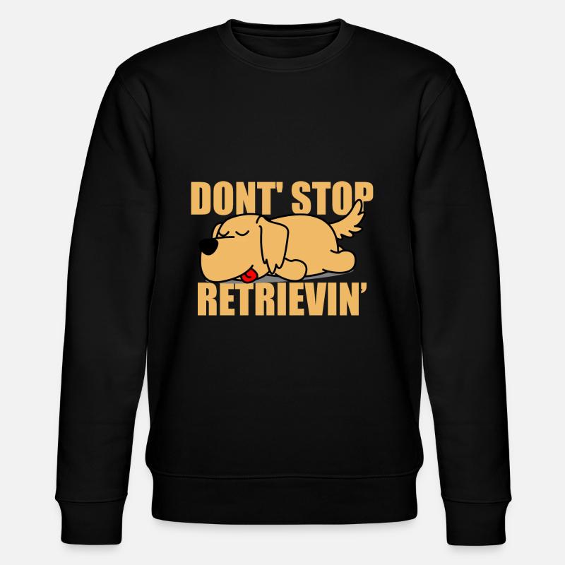 Golden Retriever - Stanley/Stella Unisex Bio-Sweatshirt CHANGER  - Schwarz