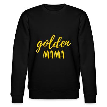Golden Retriever - Stanley/Stella CHANGER Unisex Organic Sweatshirt - black - Front - Nik (191cm) & Marisol (170cm)