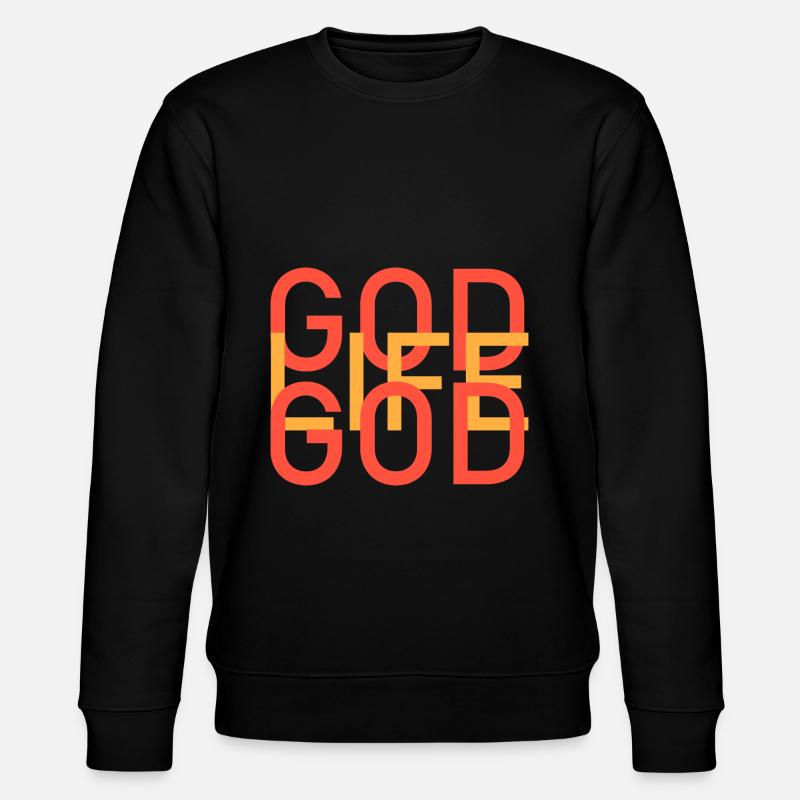 Dieu = ma vie - Sweat bio CHANGER Stanley/Stella Unisexe - noir