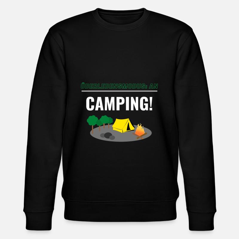 Überleben: AN - Camping! - Stanley/Stella Unisex Bio-Sweatshirt CHANGER - Schwarz