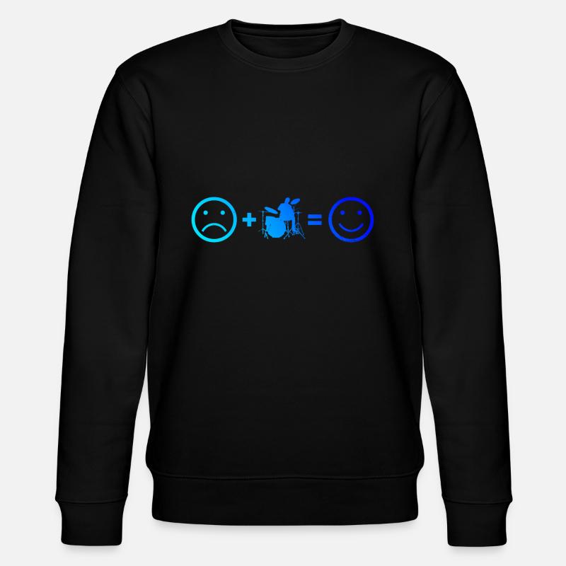 Men's Drums Drummer Percussionist - Stanley/Stella CHANGER Unisex Organic Sweatshirt - black