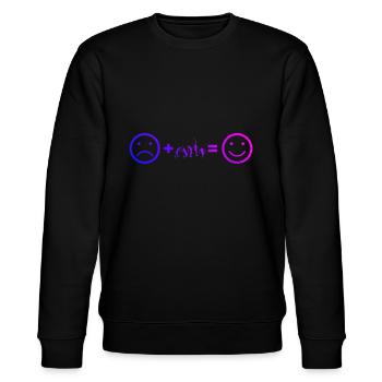 Tennis spielen Damen Tennisspieler Herren Tennis - Stanley/Stella Unisex Bio-Sweatshirt CHANGER  - Schwarz - Vorne - Nik (191cm) & Marisol (170cm)