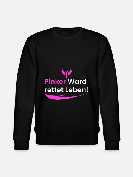 Pinke Wards retten Leben! - Stanley/Stella Unisex Bio-Sweatshirt CHANGER  - Schwarz