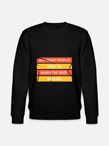 DON'T GIVE UP - Stanley/Stella CHANGER Unisex Organic Sweatshirt - black