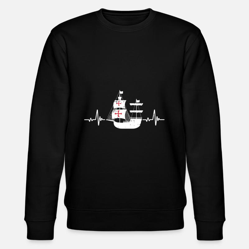 Christopher Columbus - Stanley/Stella Unisex Bio-Sweatshirt CHANGER  - Schwarz