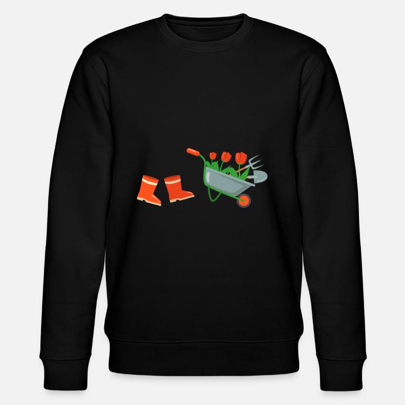 Gärtner - Stanley/Stella Unisex Bio-Sweatshirt CHANGER  - Schwarz