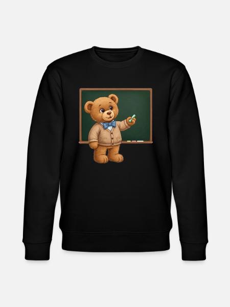 Teddybär Lehrer - Stanley/Stella Unisex Bio-Sweatshirt CHANGER  - Schwarz