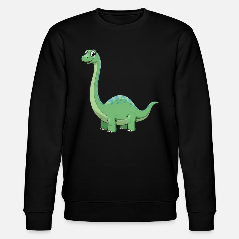 Dino Dessin Animé Diplodocus - Sweat bio CHANGER Stanley/Stella Unisexe - noir