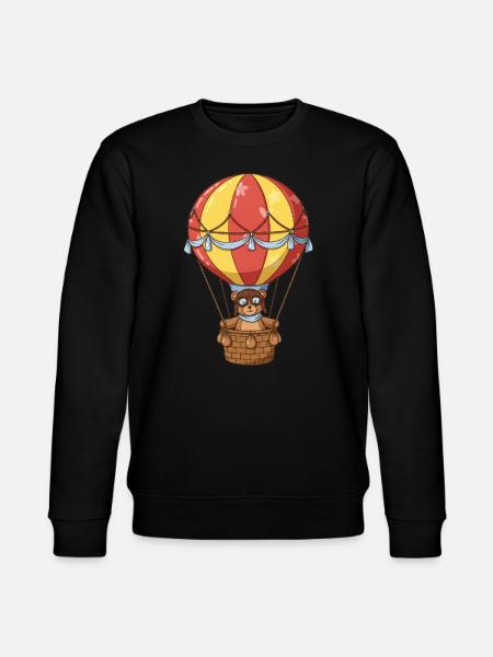Teddy Bear Montgolfière - Sweat bio CHANGER Stanley/Stella Unisexe - noir