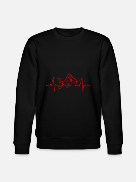 Piranha Geschenk - Stanley/Stella Unisex Bio-Sweatshirt CHANGER - Schwarz