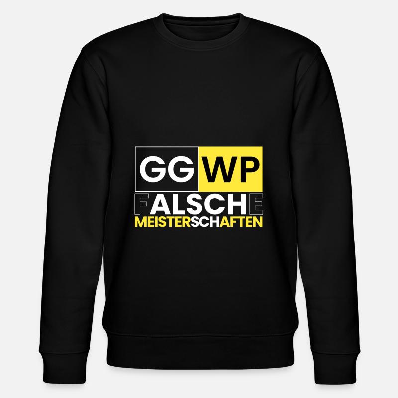 gg wp, falsche Meisterschaften - Stanley/Stella Unisex Bio-Sweatshirt CHANGER  - Schwarz