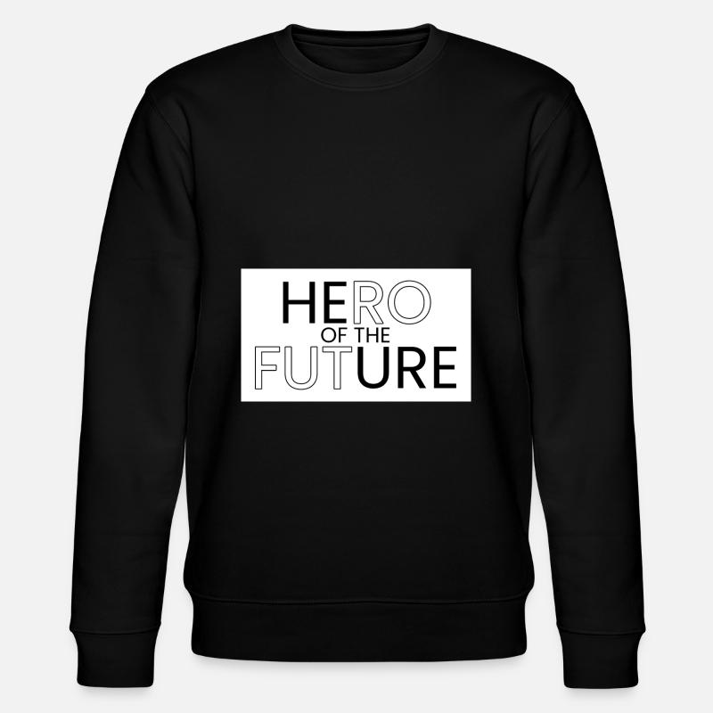 Held der Zukunft - Stanley/Stella Unisex Bio-Sweatshirt CHANGER  - Schwarz
