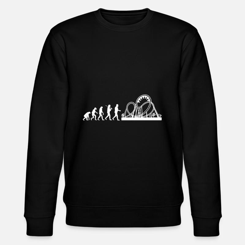 roller coaster - Stanley/Stella CHANGER Unisex Organic Sweatshirt - black