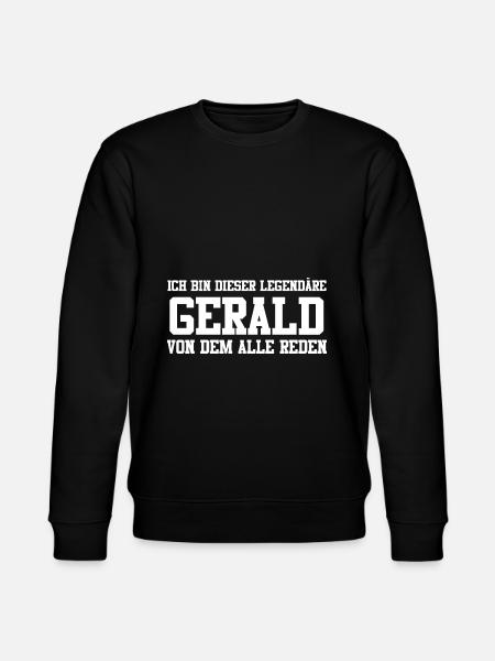 Gerald Name Design - Stanley/Stella Unisex Bio-Sweatshirt CHANGER - Schwarz