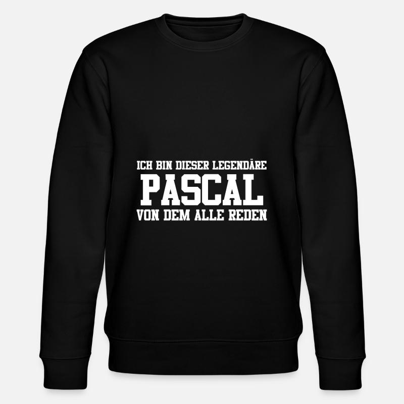 Pascal Name Design - Stanley/Stella Unisex Bio-Sweatshirt CHANGER  - Schwarz