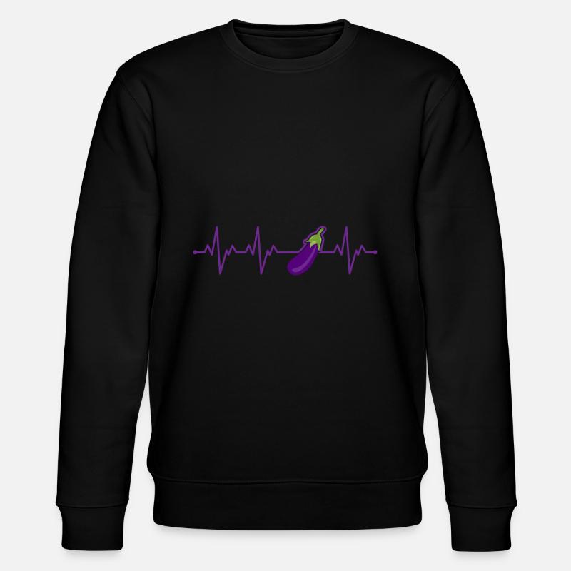 Aubergine - Stanley/Stella Unisex Bio-Sweatshirt CHANGER  - Schwarz