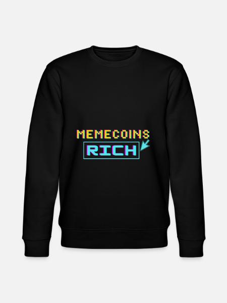 Memecoins -> rich - Stanley/Stella CHANGER Unisex Organic Sweatshirt - black