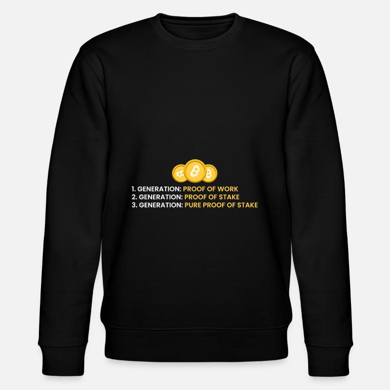 1ère génération : Preuve de travail - Sweat bio CHANGER Stanley/Stella Unisexe - noir