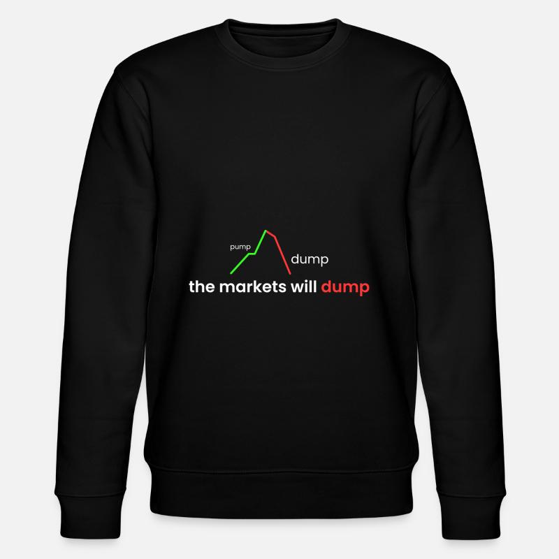 markets will collapse - Stanley/Stella CHANGER Unisex Organic Sweatshirt - black