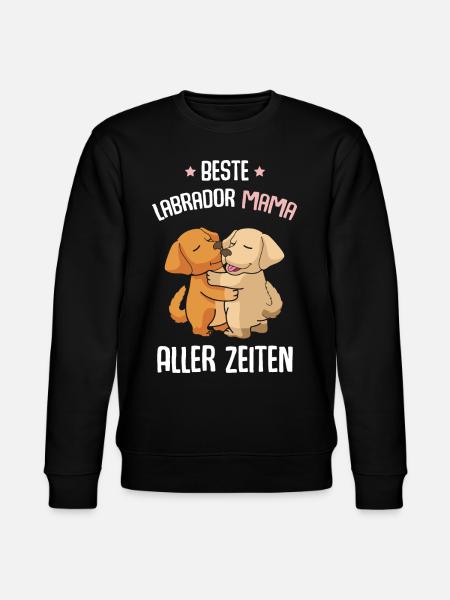 Beste Labrador Mama - Stanley/Stella Unisex Bio-Sweatshirt CHANGER  - Schwarz