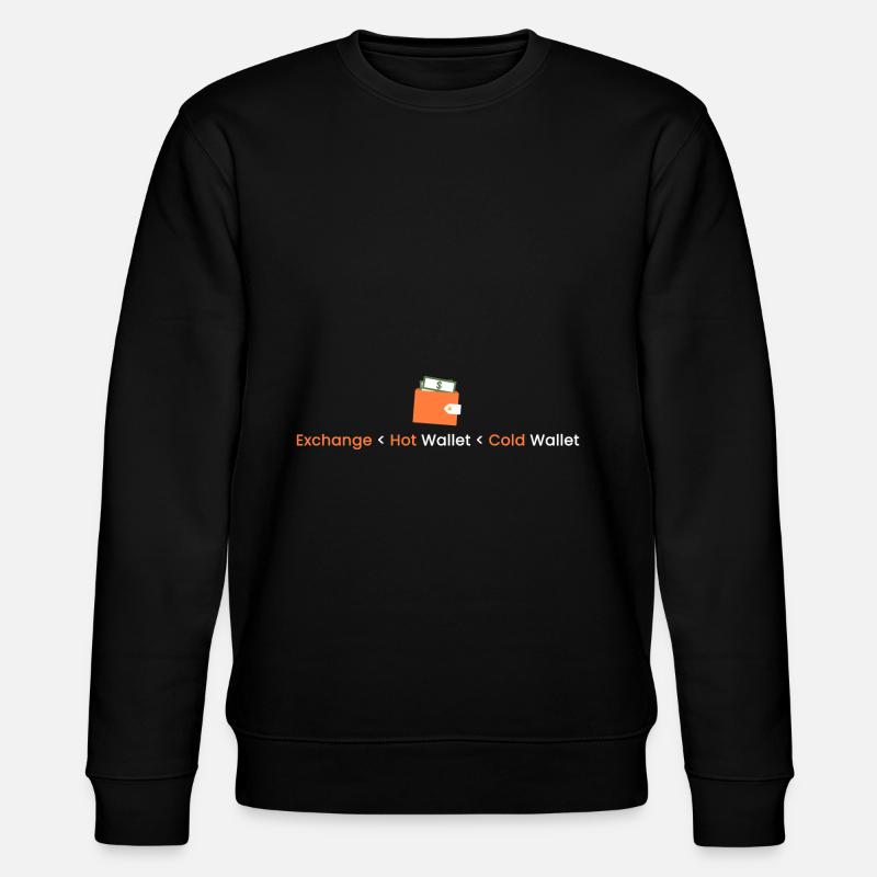 Umtausch < Hot Wallet < Cold - Stanley/Stella Unisex Bio-Sweatshirt CHANGER - Schwarz