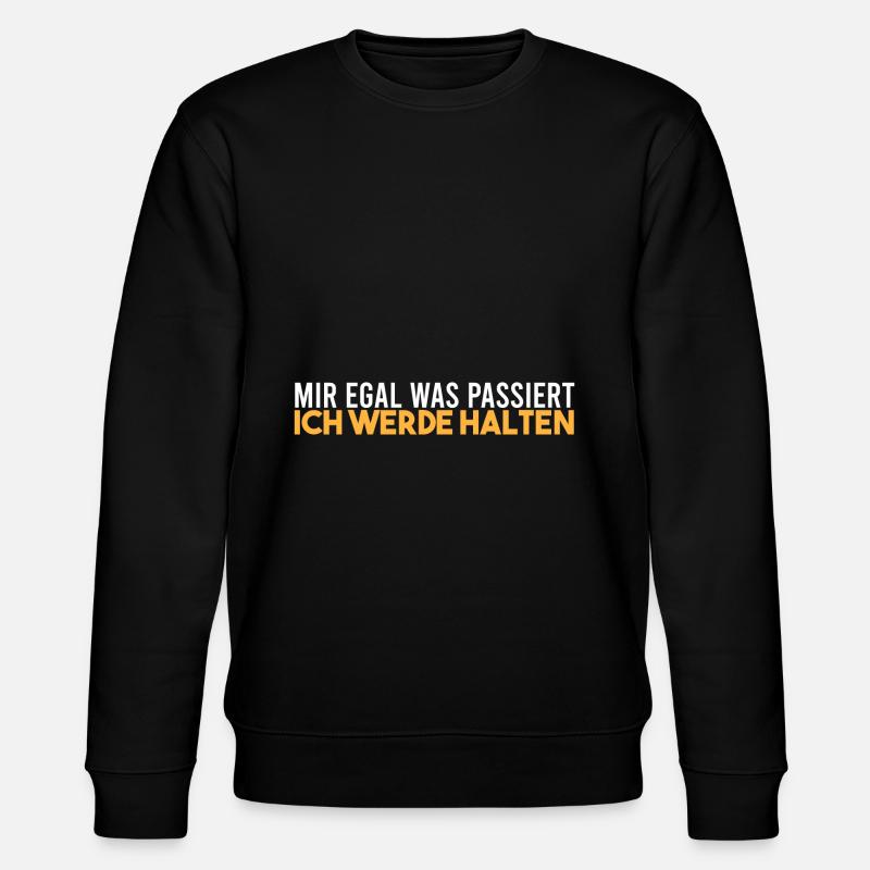 Ich werde halten - Stanley/Stella Unisex Bio-Sweatshirt CHANGER  - Schwarz