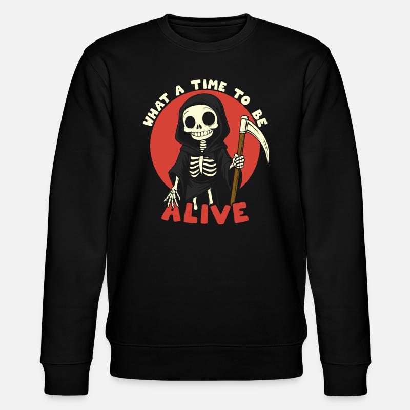 Alive - Stanley/Stella Unisex Bio-Sweatshirt CHANGER  - Schwarz