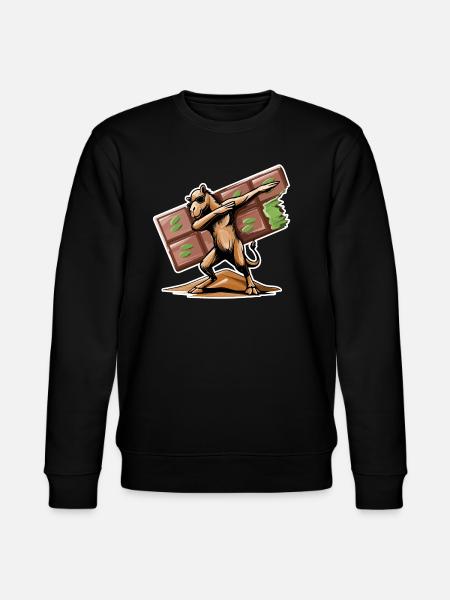 Dabbing Dromedary & Dubai Chocolate - Stanley/Stella CHANGER Unisex Organic Sweatshirt - black
