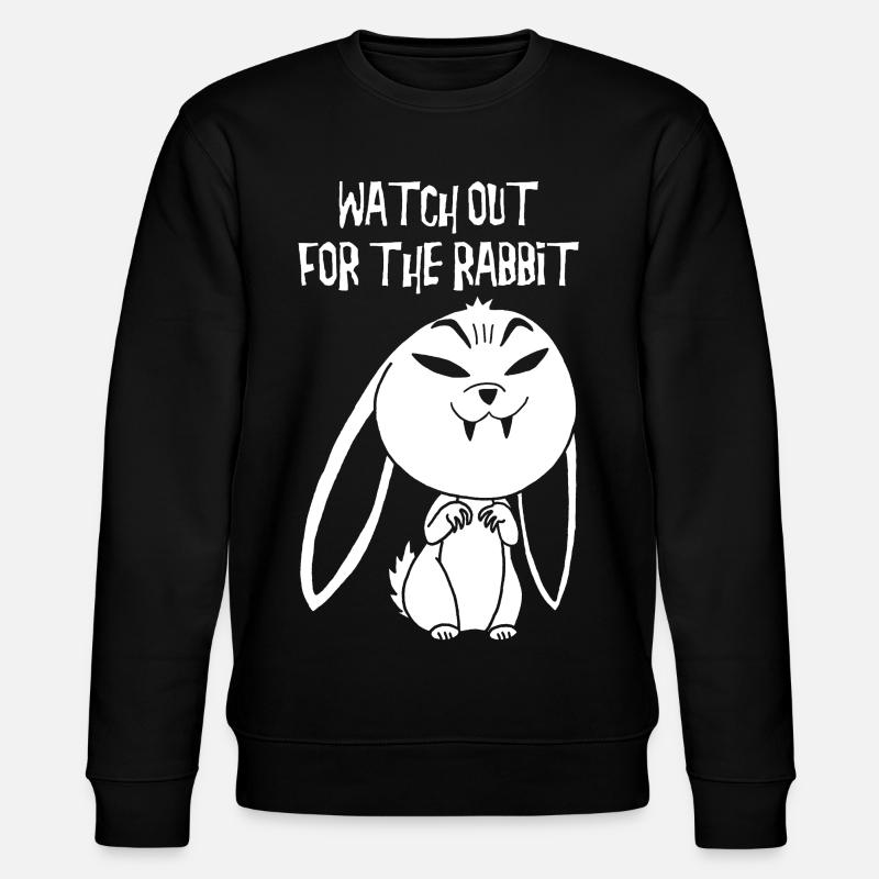 Lapin vampire blanc (anglais) - Sweat bio CHANGER Stanley/Stella Unisexe - noir