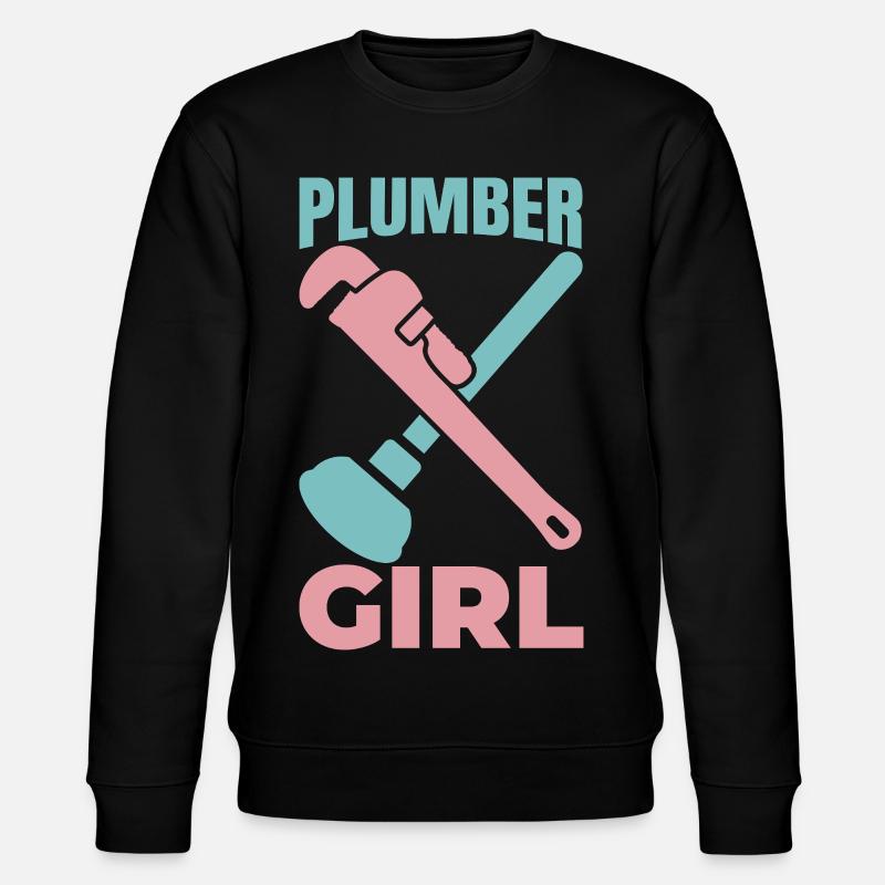 Klempner Mädel - Stanley/Stella Unisex Bio-Sweatshirt CHANGER  - Schwarz