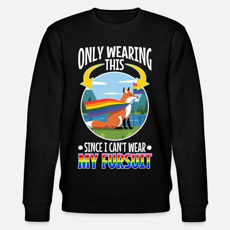 Fourrure certifiée - Sweat bio CHANGER Stanley/Stella Unisexe - noir