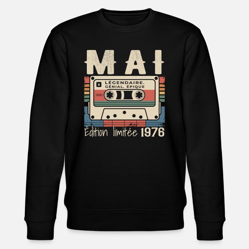 Mai 1976 - Sweat bio CHANGER Stanley/Stella Unisexe - noir