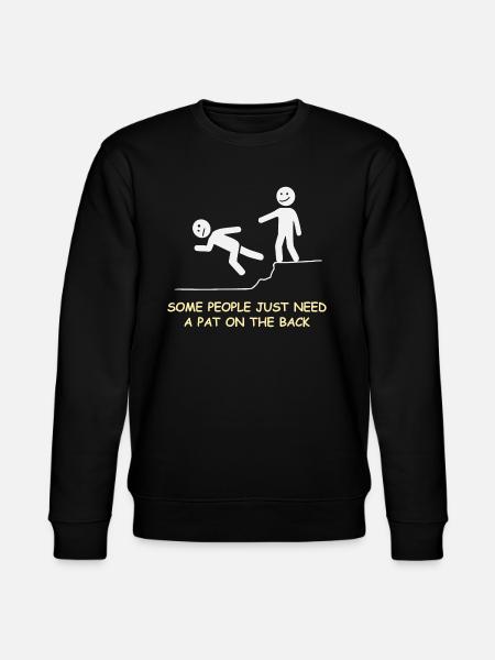 Klaps auf die Schulter - Stanley/Stella Unisex Bio-Sweatshirt CHANGER  - Schwarz