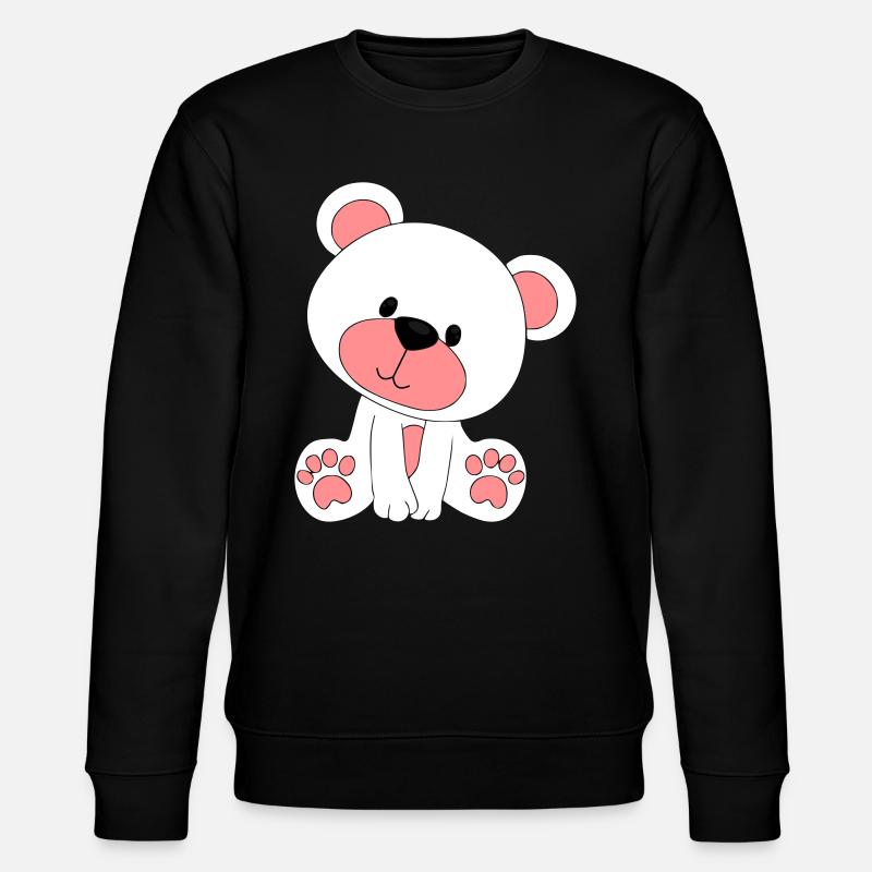 Teddybär - Stanley/Stella Unisex Bio-Sweatshirt CHANGER  - Schwarz
