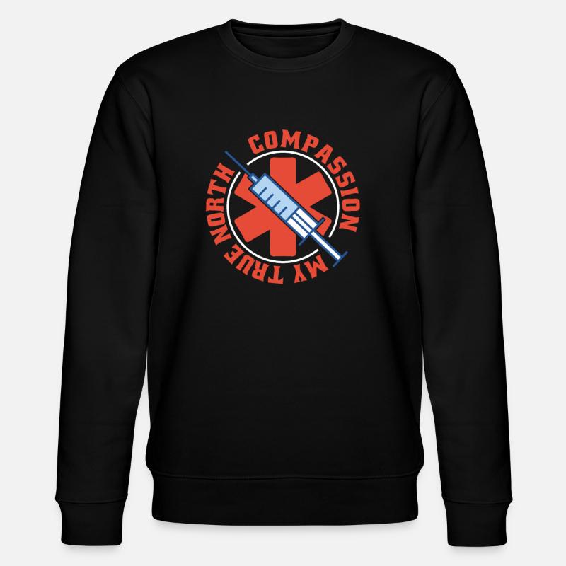 Krankenschwester - Stanley/Stella Unisex Bio-Sweatshirt CHANGER  - Schwarz