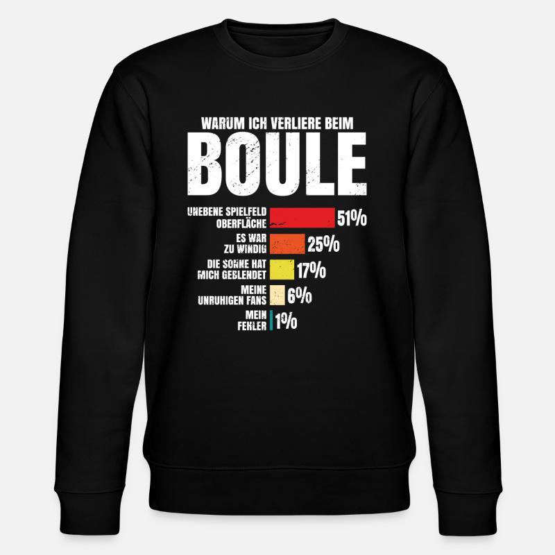 Boule Petanque - Stanley/Stella CHANGER Unisex Organic Sweatshirt - black