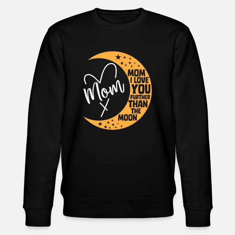 Lune Luna Amour Lune Maman - Sweat bio CHANGER Stanley/Stella Unisexe - noir
