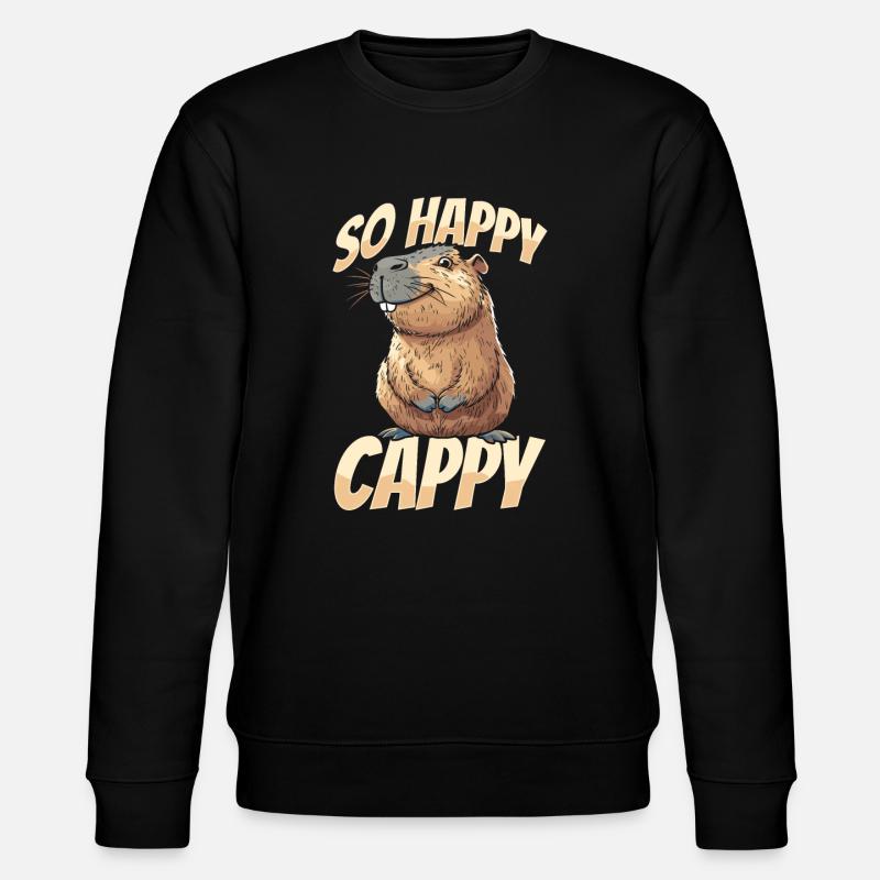 Capybara Capybara Drôle - Sweat bio CHANGER Stanley/Stella Unisexe - noir