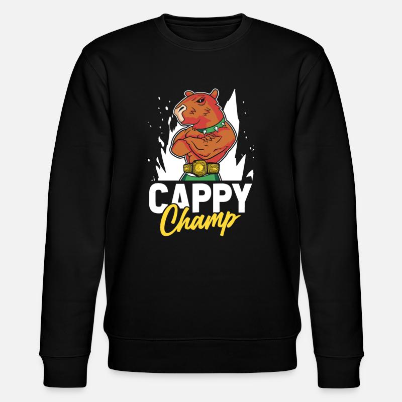 Capybara Wasserschwein - Sweat bio CHANGER Stanley/Stella Unisexe - noir