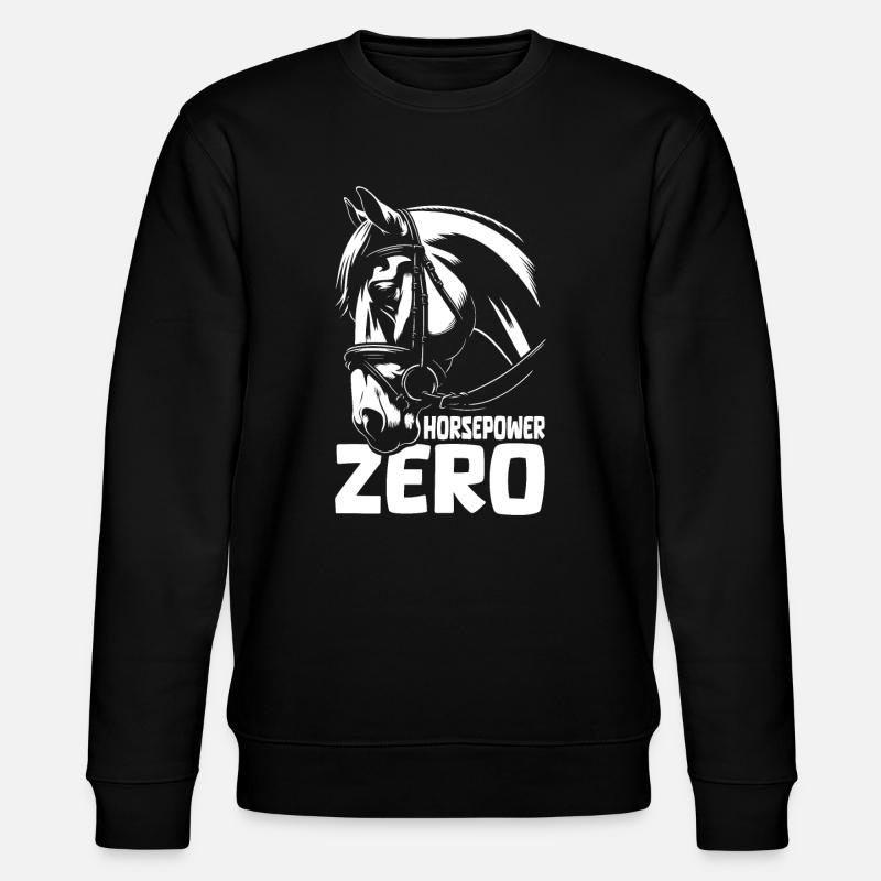 Pferd Reitsport - Stanley/Stella Unisex Bio-Sweatshirt CHANGER  - Schwarz