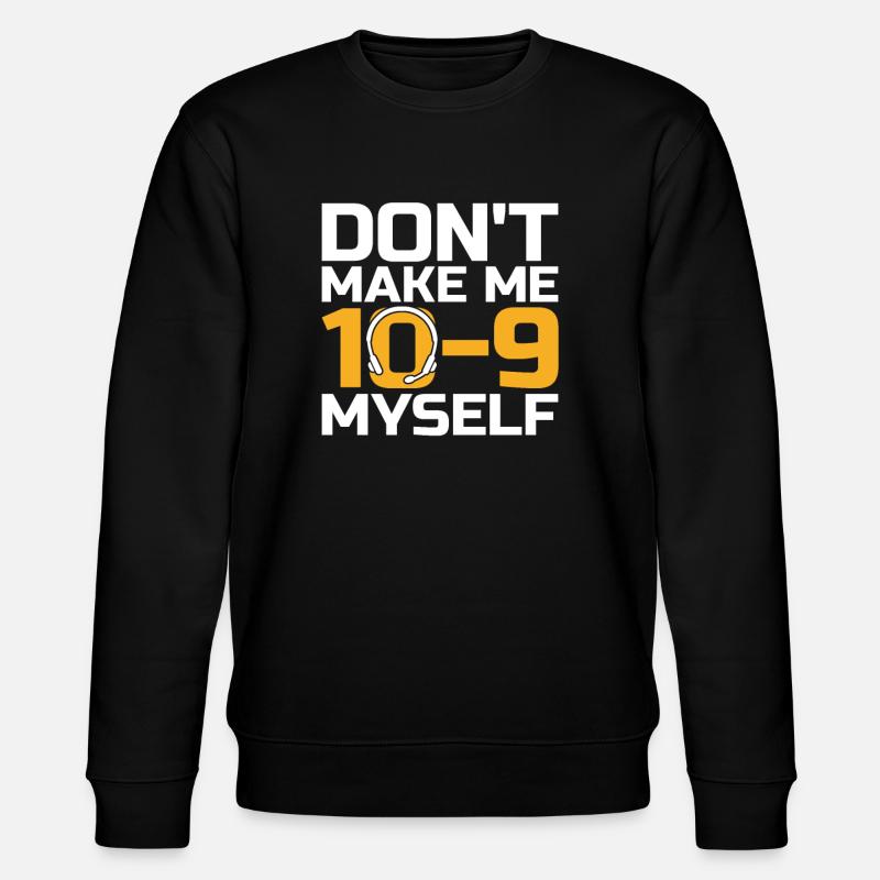 Notruf Leitstelle Einsatzzentrale - Stanley/Stella Unisex Bio-Sweatshirt CHANGER  - Schwarz