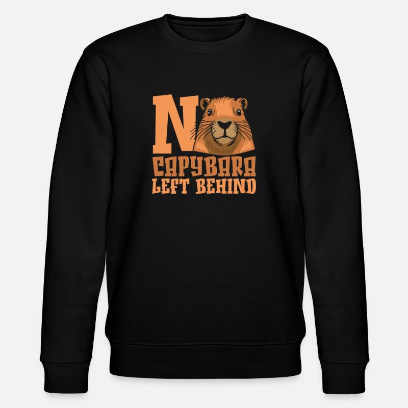 Capybara Wasserschwein - Stanley/Stella Unisex Bio-Sweatshirt CHANGER - Schwarz