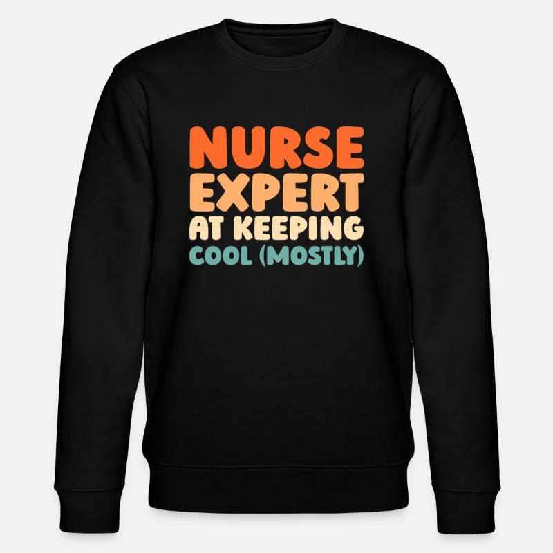 Krankenschwester - Stanley/Stella Unisex Bio-Sweatshirt CHANGER  - Schwarz
