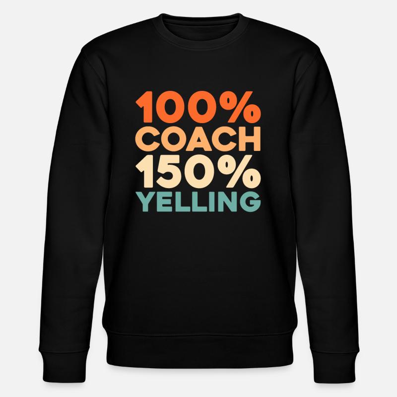 Softball Coach Trainer - Stanley/Stella Unisex Bio-Sweatshirt CHANGER  - Schwarz