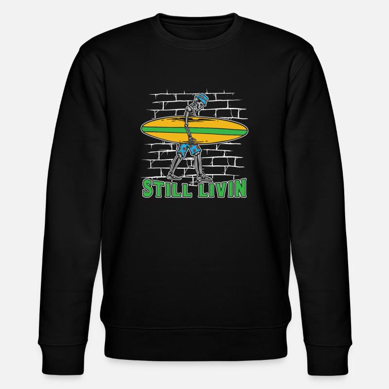 Surfer Surfen - Stanley/Stella Unisex Bio-Sweatshirt CHANGER  - Schwarz