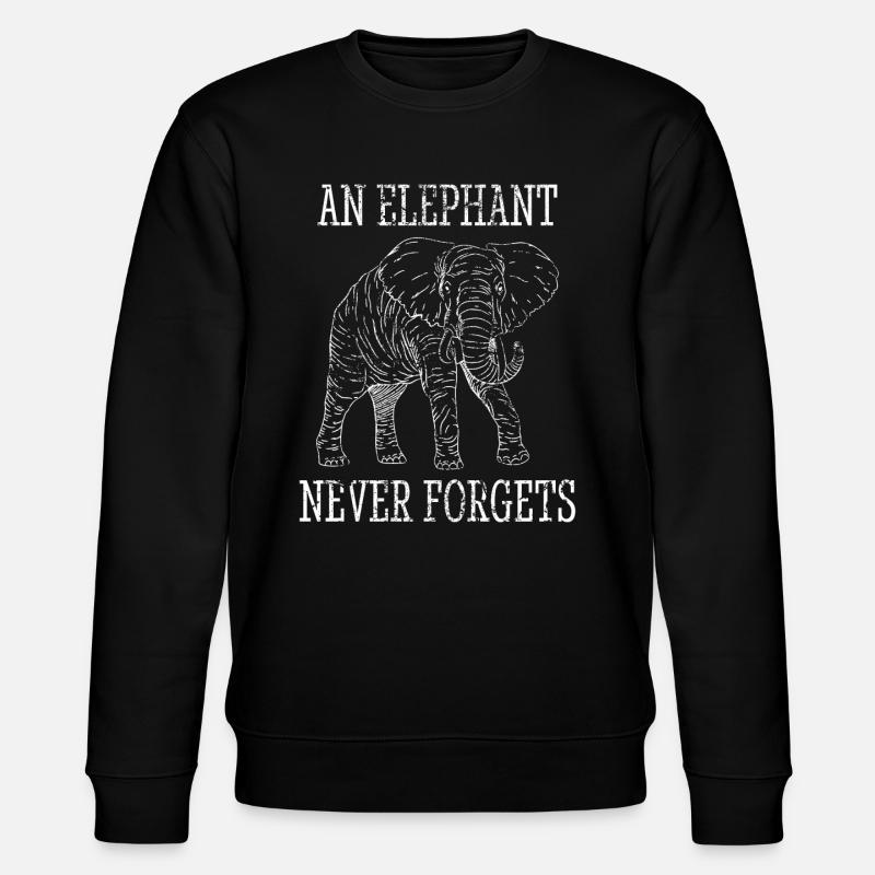 Éléphant amant Animal Design - Sweat bio CHANGER Stanley/Stella Unisexe - noir